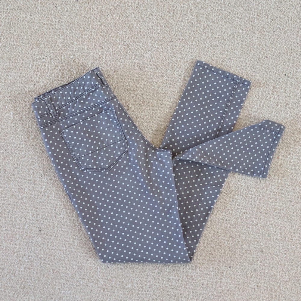 Xhilaration Gray/White Polkadot Jean, Size - 5